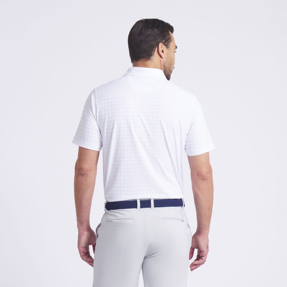 高爾夫男polo衫 白